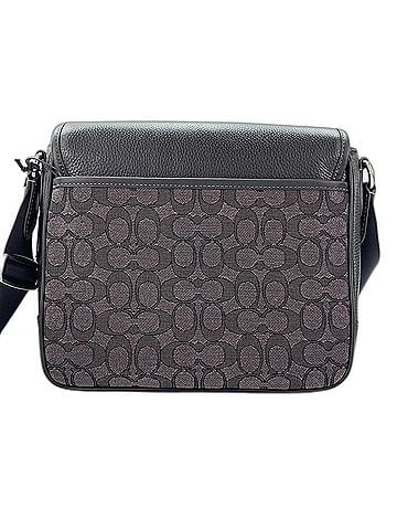 Coach Coach Sprint Map Bag Signature Shoulder Leather Black (view 2)