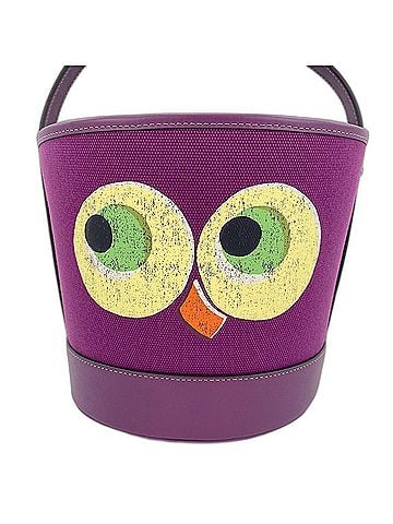 Coach Coach Trick or Treat Bucket Bag - Halloween Owl Handbag Purple (view 2)
