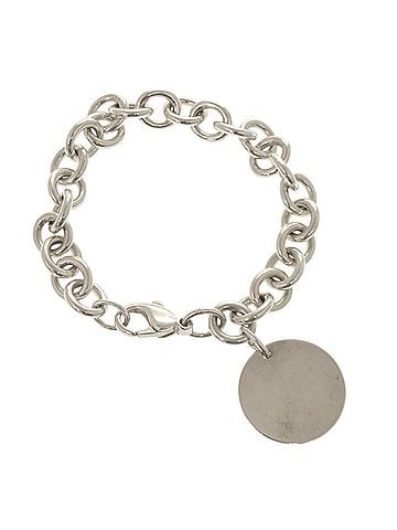 Tiffany & Co. Tiffany &amp; Co. Return to Round Tag Sterling Silver 925 Bracelet (Silver 1030) (view 2)