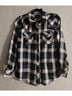 Rails Plaid Blue White Button-Down Shirt Size S - photo 4