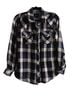 Rails Plaid Blue White Button-Down Shirt Size S - photo 1