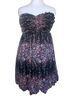 Bebe Floral Black Pink Casual Dress Size S - photo 1