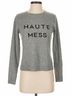 Milly 100% Cashmere Solid Gray Black Sweater Vest Size P (petite) - photo 3