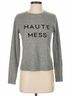Milly 100% Cashmere Solid Gray Black Sweater Vest Size P (petite) - photo 4