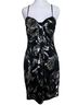 Taboo Graphic Black Silver Casual Dress Size M - photo 1