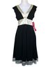 XOXO 100% Polyester Black Ivory Casual Dress Size M - photo 1