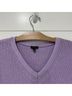 Talbots 100% Pima Cotton Purple Pullover Sweater Size S - photo 4