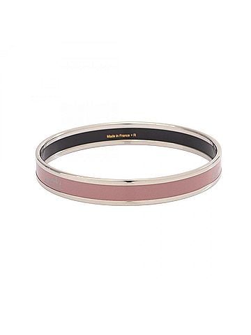 Hermès Hermes HERMES Email PM Bangle Accessory Stainless Steel Women's Silver/Pink (view 2)