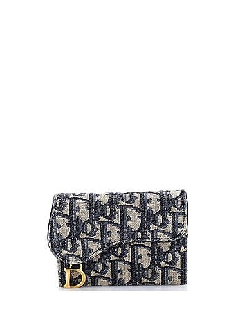 Christian Dior Saddle 5-Gusset Card Case Oblique Canvas (view 1)