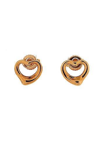 Tiffany & Co. Elsa Peretti Open Heart Earrings 18K Yellow Gold (view 1)