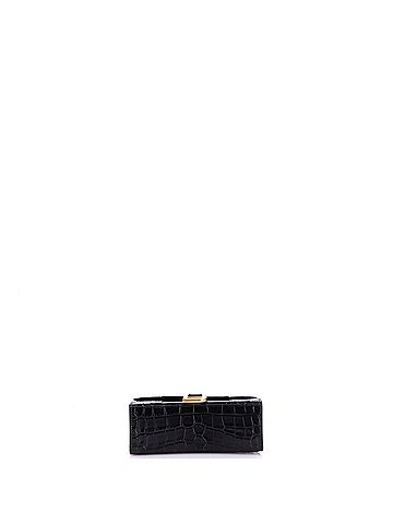 Balenciaga Hourglass Top Handle Bag Crocodile Embossed Leather XS (view 2)