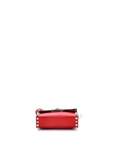 Valentino Garavani Rockstud Flip Lock Flap Bag Leather Mini (view 2)