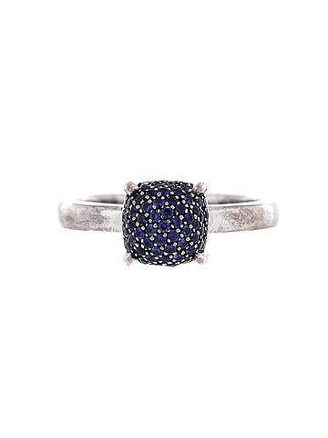 Tiffany & Co. Paloma Picasso Sugar Stacks Ring 18K White Gold with Sapphires 7mm (view 1)