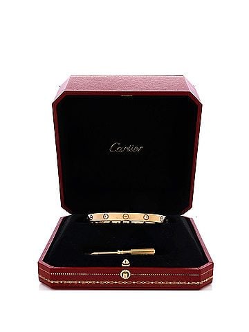 Cartier Love 4 Diamond Bracelet 18K Yellow Gold with Diamonds (view 2)
