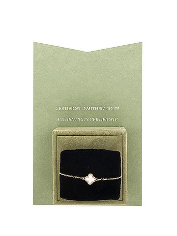 Van Cleef & Arpels Sweet Alhambra Bracelet 18K Yellow Gold and Mother of Pearl (view 2)