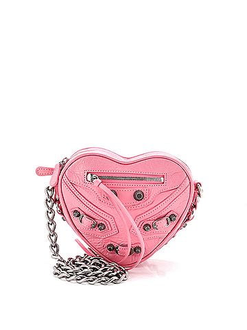 Balenciaga Le Cagole Giant Studs Heart Chain Bag Leather Mini (view 1)