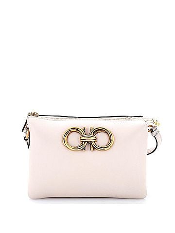 Salvatore Ferragamo Trapezio Zip Crossbody Leather Mini (view 1)