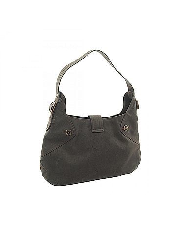 Salvatore Ferragamo Salvatore Ferragamo Gancini Shoulder Bag/Handbag, Canvas, Women's, Green (view 2)