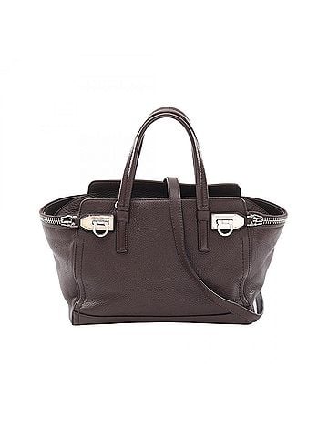 Salvatore Ferragamo Salvatore Ferragamo Gancini 2-Way Handbag, Leather, Women's, Brown (view 1)