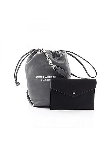 Yves Saint Laurent Yves Saint Laurent Saint Laurent Paris TEDDY SMALL Handbag with Pouch, Shoulder Bag, Leather, Women's, Gray, 583328 (view 1)