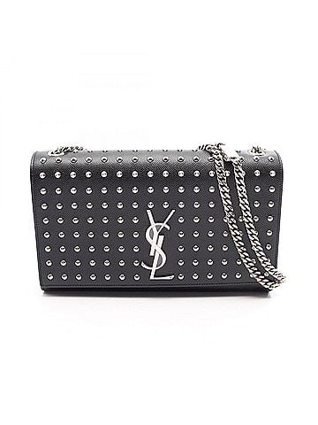 Yves Saint Laurent Yves Saint Laurent Saint Laurent Paris Kate Medium Studded Shoulder Bag/Handbag, Leather, Women's, Black (view 1)