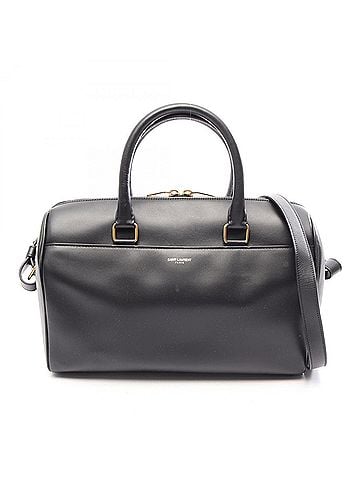 Yves Saint Laurent Yves Saint Laurent Saint Laurent Paris Classic Duffle 6 2-Way Handbag, Leather, Women's, Black (view 1)