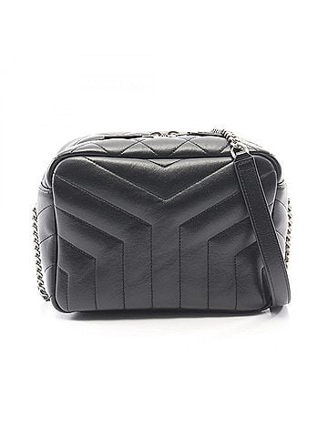 Yves Saint Laurent Yves Saint Laurent Saint Laurent Paris Loulou Shoulder Bag/Handbag, Leather, Women's, Black, 574102 (view 1)