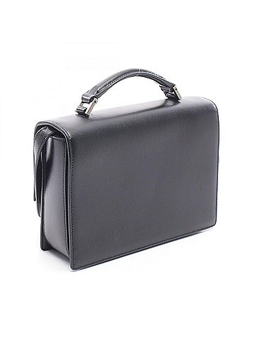 Yves Saint Laurent Yves Saint Laurent Saint Laurent Paris Belchasse Medium 2-Way Shoulder Bag/Handbag, Leather, Women's, Black, 482051 (view 2)