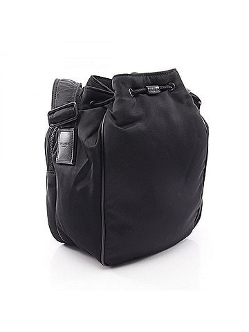 Yves Saint Laurent Yves Saint Laurent Saint Laurent Paris Niki Small Bucket Bag Shoulder Handbag Nylon Leather Women's Black 793238 (view 2)
