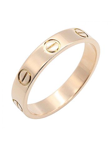 Cartier Cartier Mini Love Ring, 18K Pink Gold (PG), Women's Tone, B4085200 (view 1)