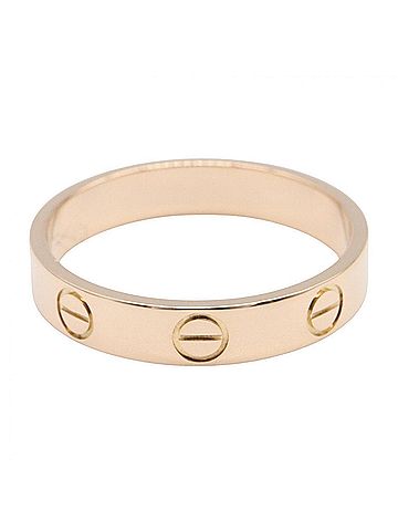 Cartier Cartier Mini Love Ring, 18K Pink Gold (PG), Women's Tone, B4085200 (view 2)