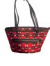Michael Kors Print Red Black White Leather Tote One size - photo 1