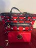 Michael Kors Print Red Black White Leather Tote One size - photo 8