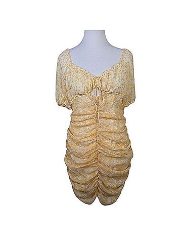 Free People Ruched Mini Dress Casual Dress (view 1)