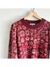 LoveShackFancy Floral Red Purple Pullover Sweater Size S - photo 6