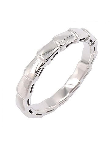 Bvlgari Bulgari BVLGARI Serpenti Viper Ring, 18K White Gold (18KWG), Silver Tone, Men's/Women's, Item Number 349672 (view 1)