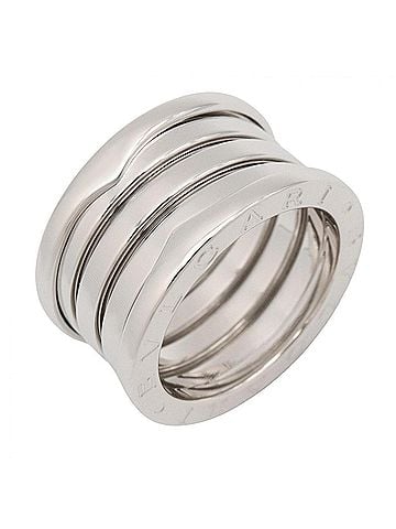 Bvlgari Bulgari BVLGARI B-zero1 Ring, 4-band ring, 18KWG (white gold), men's and women's, silver-toned, 346594 (view 1)