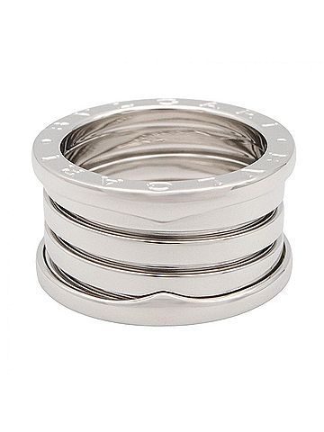 Bvlgari Bulgari BVLGARI B-zero1 Ring, 4-band ring, 18KWG (white gold), men's and women's, silver-toned, 346594 (view 2)