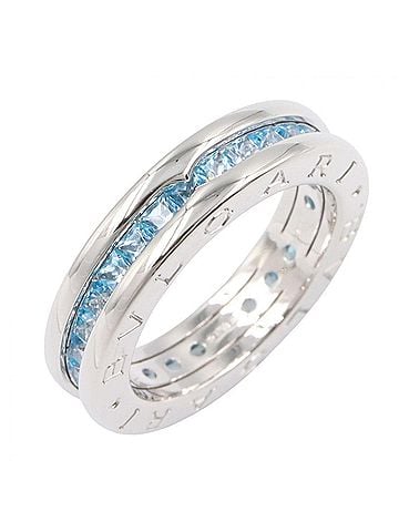 Bvlgari BVLGARI B-zero1 Ring - Blue Topaz 18KWG (White Gold) Women's Silver/Blue Tone (view 1)