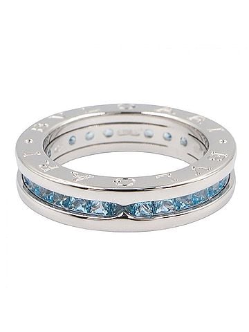 Bvlgari BVLGARI B-zero1 Ring - Blue Topaz 18KWG (White Gold) Women's Silver/Blue Tone (view 2)