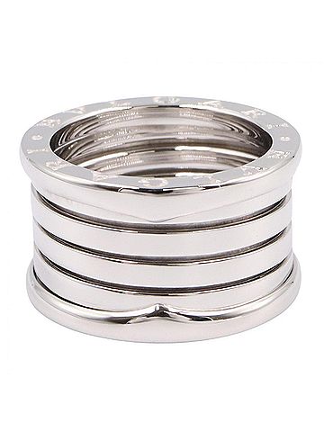 Bvlgari Bvlgari Bulgari B-zero1 Ring, 4-band ring, 18K White Gold (18KWG), Silver-tone, for Men and Women, Item Number 346594 (view 2)