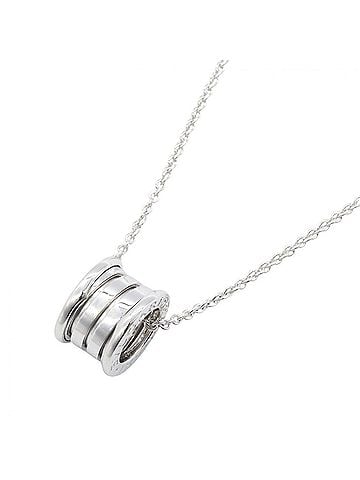 Bvlgari Bvlgari Bulgari B-zero1 Necklace, 18K White Gold (18KWG), Women's, Silver Tone, Item Number 352815 (view 1)