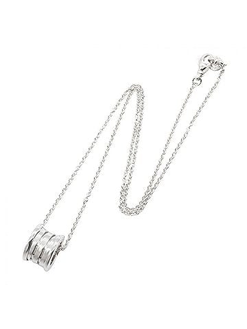 Bvlgari Bvlgari Bulgari B-zero1 Necklace, 18K White Gold (18KWG), Women's, Silver Tone, Item Number 352815 (view 2)