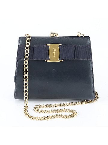 Salvatore Ferragamo Salvatore Ferragamo Vara Ribbon Leather Chain Shoulder Bag Crossbody for Women (view 1)