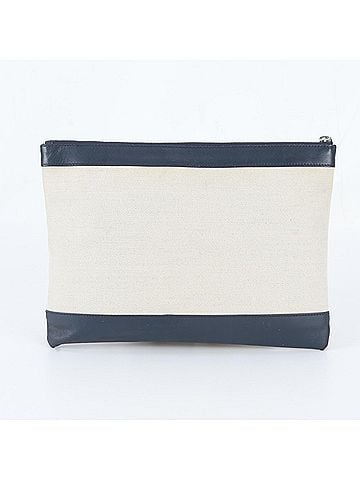 Balenciaga Balenciaga Navy Clip 420407 Leather Second Bag Clutch Handbag Pouch Men's (view 2)