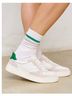 Soludos 40% Leather 30% Suede 100% Recycled Polyester 8% Alpaca 20% Recycled Nylon 50% Rubber 22% Other White Green Sneakers Size 8 - photo 5