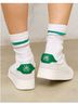 Soludos 40% Leather 30% Suede 100% Recycled Polyester 8% Alpaca 20% Recycled Nylon 50% Rubber 22% Other White Green Sneakers Size 8 - photo 4