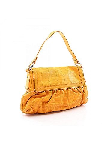 Fendi Fendi Zucca Perforated Shoulder Bag/Handbag, Leather, Women's, Orange (view 2)