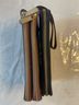 Michael Kors 100% Leather Solid Black Brown Makeup Bag One size - photo 4