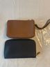 Michael Kors 100% Leather Solid Black Brown Makeup Bag One size - photo 3